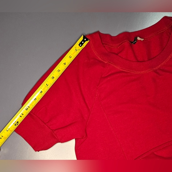 [EXPRESS] Red Sweater Dress ♡ Cuffed  Sleeve Scoop Neckline《L》 - Picture 11 of 16